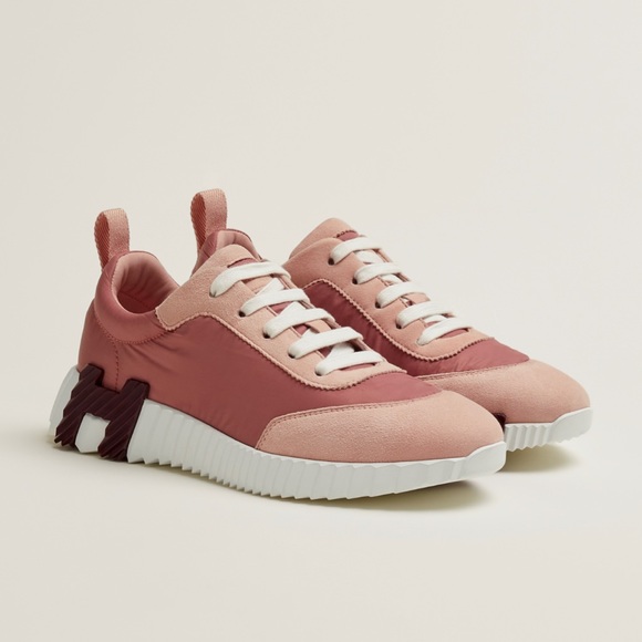 Hermes rose opaline bouncing sneakers size 39 NIB - Picture 3 of 6